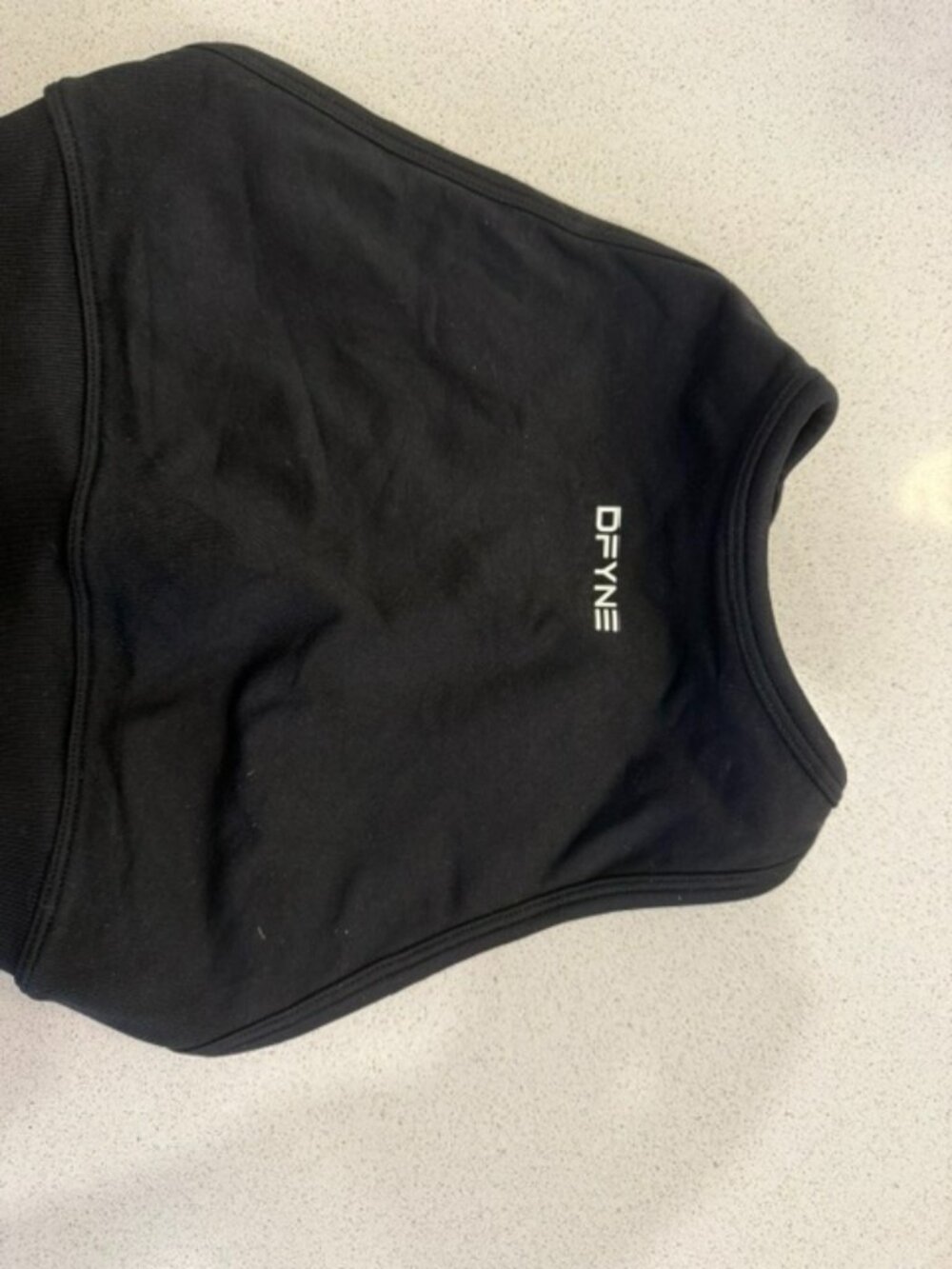 DFYNE Black Sports Bra